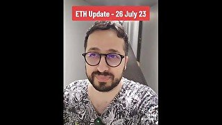 Ethereum price update 26 July 2023 with stepsister