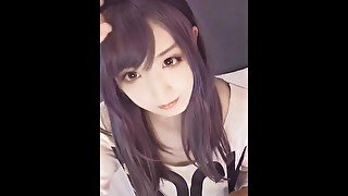 【個撮】猫耳ボブヘアーの男の娘がオナニーする動画