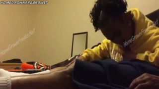 Ebony milf bj