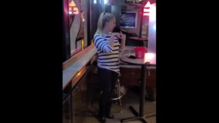 Not slutty like my other videos! Just me having a good time at the bar!