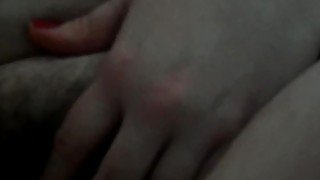 Chubby wife showers, sucks & fucks lucky husband all night