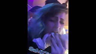 Fucked and fed her a burger at the same time