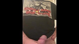 Jerking off till I cum a fat load