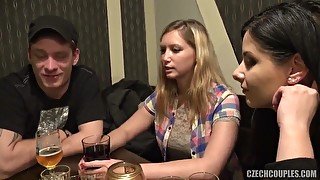 Married Czech swingers find a couple for group sex