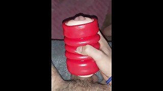 Pussy pocket makes hard 9 inch dick creamy