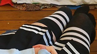 Cute crossdressing femboy shows you how he gets off