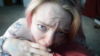 Real step sister gives step brother sloppy blowjob 