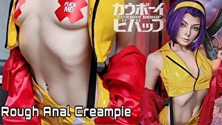 Faye (cowboy bebop) rough anal creampie  💦