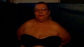 This ugly obese mature lady promised me to show her tits