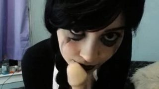 Hot Wednesday Adams Cosplay On Webcam