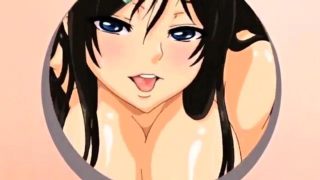 Beautiful hentai girl welcomes a hard cock inside her slit