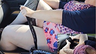 Big Ass Pawg Milf Caught Jerking Off Publicly In Car, Black Guy Jerking Off, JOI, POV, Cumming Nut