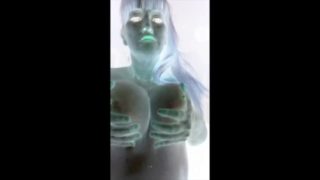 Filthy Hot Futuristic Sci-Fi British MILF Dirty Talk Oily Tittie Rub Action