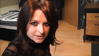 German Fetish Babe fucks her Pussy with High Heels