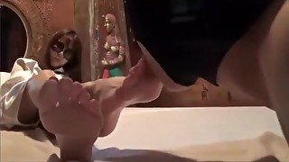 Horny homemade Foot Fetish, Fetish sex scene