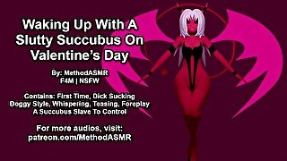 Waking Up With A Slutty Succubus On Valentine's Day (Erotic Audio)