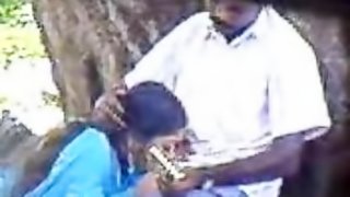 Amateur Indian MILF Sucks Cock Outdoors