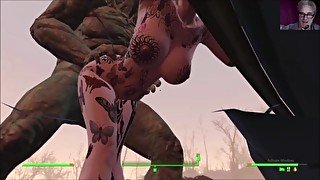 Big Ass Tatooed MILF Morning Fucked By Friendly Mutant: Fallout 4 AAF Mod Sex Animation Video Game