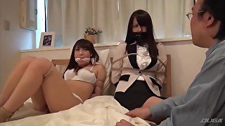 Hogtied Asian Babes