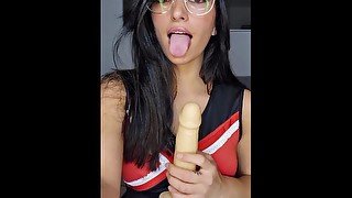 This is how i do a blowjob😜 Claudia Bavel spanish pornstar showing her blowjob and handjob skills