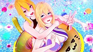 OTOME GAME SEKAI ANIME HENTAI 3D COMPILATION (Olivia, Angelica and Queen Mylene)