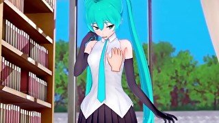 Schoolgirl Miku Loves Cock {コイカツ!/3D Hentai}