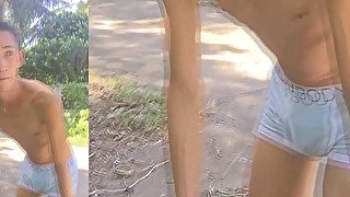 Andrei_B Jerking Off and Cumming in a Public Road