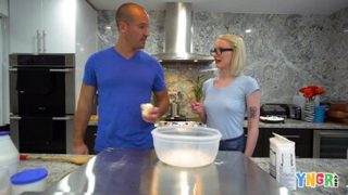 Alice Pink brings the heat while getting fucked in the kitchen