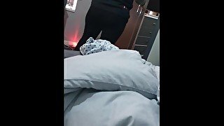 Step Mom seduce and fuck Step Son helping him to cum quick while Dad is not home in April