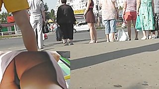 Tasty upskirt gazoo filmed for u