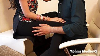 XXX Desi Indian big cock boss fucks his sexy big boobs and ass secretary Mohini in office