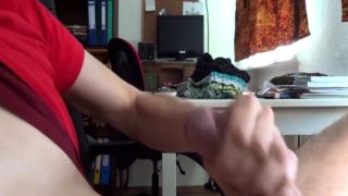 Skinny guy cumming a lot