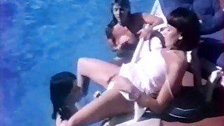 Retro porn compilation with poolside and outdoors sex scenes