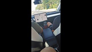 Tesla ride to the sea to fuck a schoolgirl