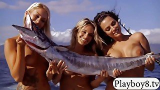 Badass Hotties Frisky Fishing And Driving Tanks While N