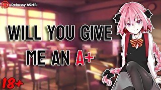 [ASMR] Dommy Femboy Seduces his Teacher During After School Detention