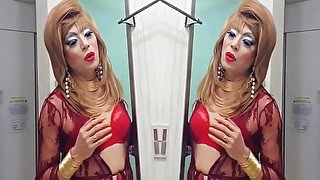 sissy niclo sexy makeup after masturbation4