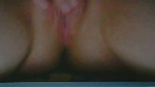 My sweet girl fingering her clit and reaches orgasm on webcam