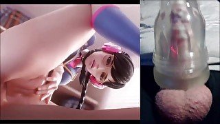 let's fap: DvA schoolgirl ball slapping orgasm