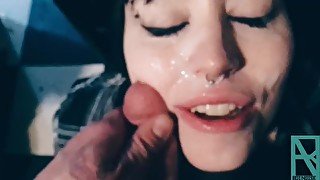 POV Giving Goth Girl Facial