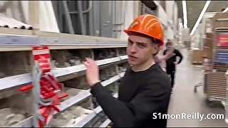 CONSTRUCTION WORKER Screwing Your Pipe - Public Cruising