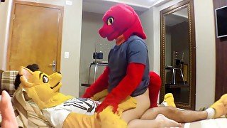 Yellow Dog Fucking a Lizard's Ass Real Good Murrsuit Anal