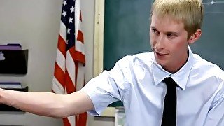 Teacher wants that twink cock inside him