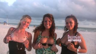 Beach Flashing Coeds