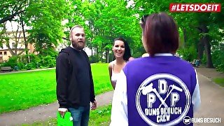 Lucky dude fucks hot German pornstar after outdoor fun