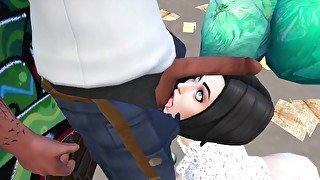 Horny Wife Cheats in Front of Husband - Part 1 - DDSims