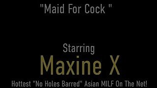 Hot Busty Oriental Milf Cleaning Lady Maxine X Ass Packed By Huge Hard Dick