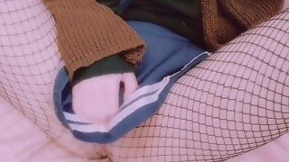 Schoolgirl masturbates Japan girl Pink pussy uncensored