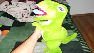 Green dinosaur t-rex (60 cm)