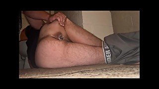 Hot Guy Shows Sexy Bare Feet And Takes Butt Plug In His Virgin Hole